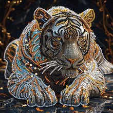 Load image into Gallery viewer, Diamond Painting - Partial Special Shaped - Tiger (30*30CM)
