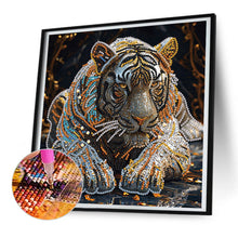 Load image into Gallery viewer, Diamond Painting - Partial Special Shaped - Tiger (30*30CM)

