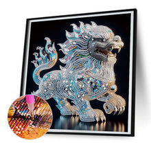 Load image into Gallery viewer, Diamond Painting - Partial Special Shaped - Lion (30*30CM)
