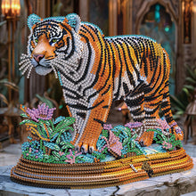Load image into Gallery viewer, Diamond Painting - Partial Special Shaped - Tiger (30*30CM)
