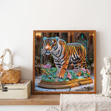 Load image into Gallery viewer, Diamond Painting - Partial Special Shaped - Tiger (30*30CM)
