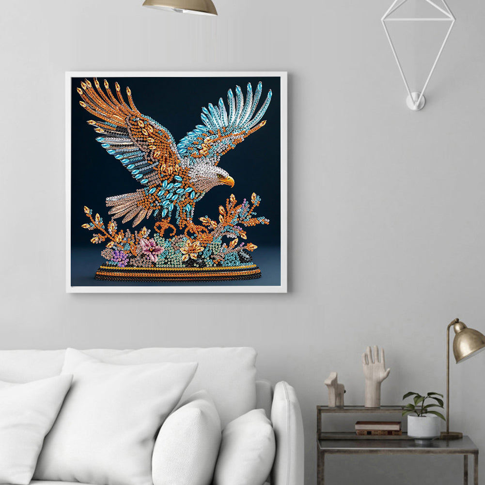 Diamond Painting - Partial Special Shaped - Eagle (30*30CM)