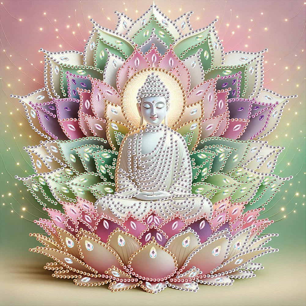 Diamond Painting - Partial Special Shaped - Buddha (30*30CM)