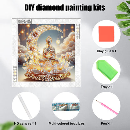 Diamond Painting - Partial Special Shaped - Buddha (30*30CM)