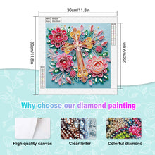 Load image into Gallery viewer, Diamond Painting - Partial Special Shaped - Cross (30*30CM)
