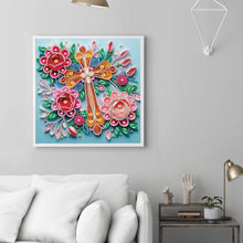 Load image into Gallery viewer, Diamond Painting - Partial Special Shaped - Cross (30*30CM)
