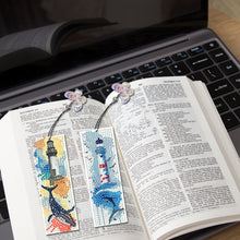 Load image into Gallery viewer, 4Pcs Special Shaped Beautiful Pattern 5D DIY Diamond Art Book Mark for Beginners
