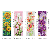 Load image into Gallery viewer, 4Pcs Special Shaped Beautiful Pattern 5D DIY Diamond Art Book Mark for Beginners
