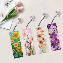 Load image into Gallery viewer, 4Pcs Special Shaped Beautiful Pattern 5D DIY Diamond Art Book Mark for Beginners
