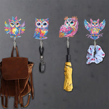 Load image into Gallery viewer, 6Pcs Acrylic Colorful Owl 5D DIY Diamond Painting Art Hooks for Beginners Adults
