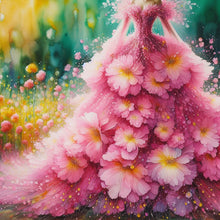 Load image into Gallery viewer, Diamond Painting - Full Round - Pink Flower Skirt (30*30CM)
