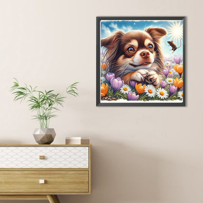 Diamond Painting - Full Round - Dog And Mouse (30*30CM)