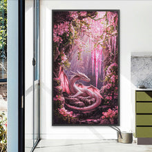 Load image into Gallery viewer, Diamond Painting - Full Round - Pink Dragon (40*70CM)
