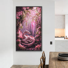 Load image into Gallery viewer, Diamond Painting - Full Round - Pink Dragon (40*70CM)
