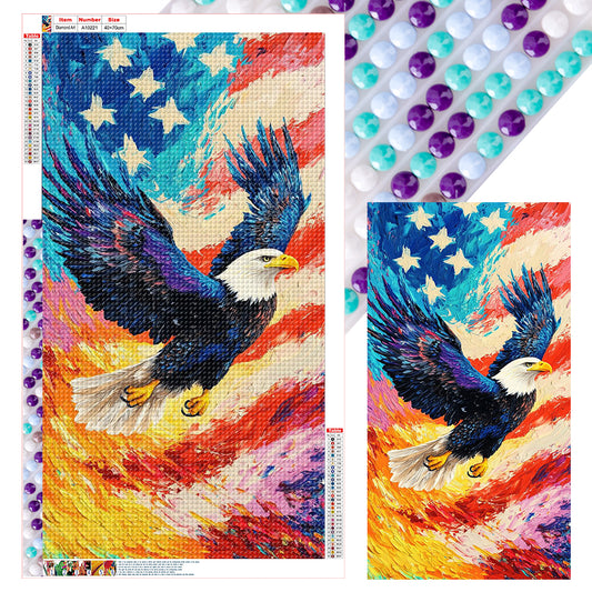Diamond Painting - Full Round - Independence Day Eagle (40*70CM)