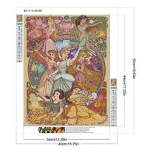 Load image into Gallery viewer, Diamond Painting - Full Round - Disney Princess (40*50CM)
