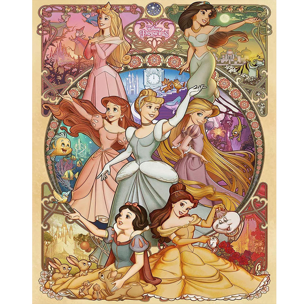Diamond Painting - Full Round - Disney Princess (40*50CM)