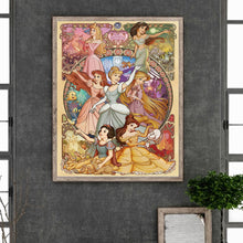 Load image into Gallery viewer, Diamond Painting - Full Round - Disney Princess (40*50CM)
