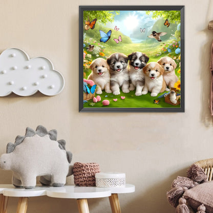 Diamond Painting - Full Round - Dogs (40*40CM)