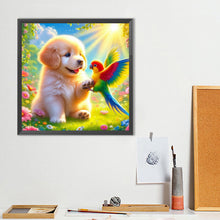 Load image into Gallery viewer, Diamond Painting - Full Round - Dogs And Parrots (40*40CM)
