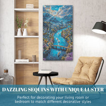 Load image into Gallery viewer, Diamond Painting - Full Round - Clear Sky River Town (40*70CM)
