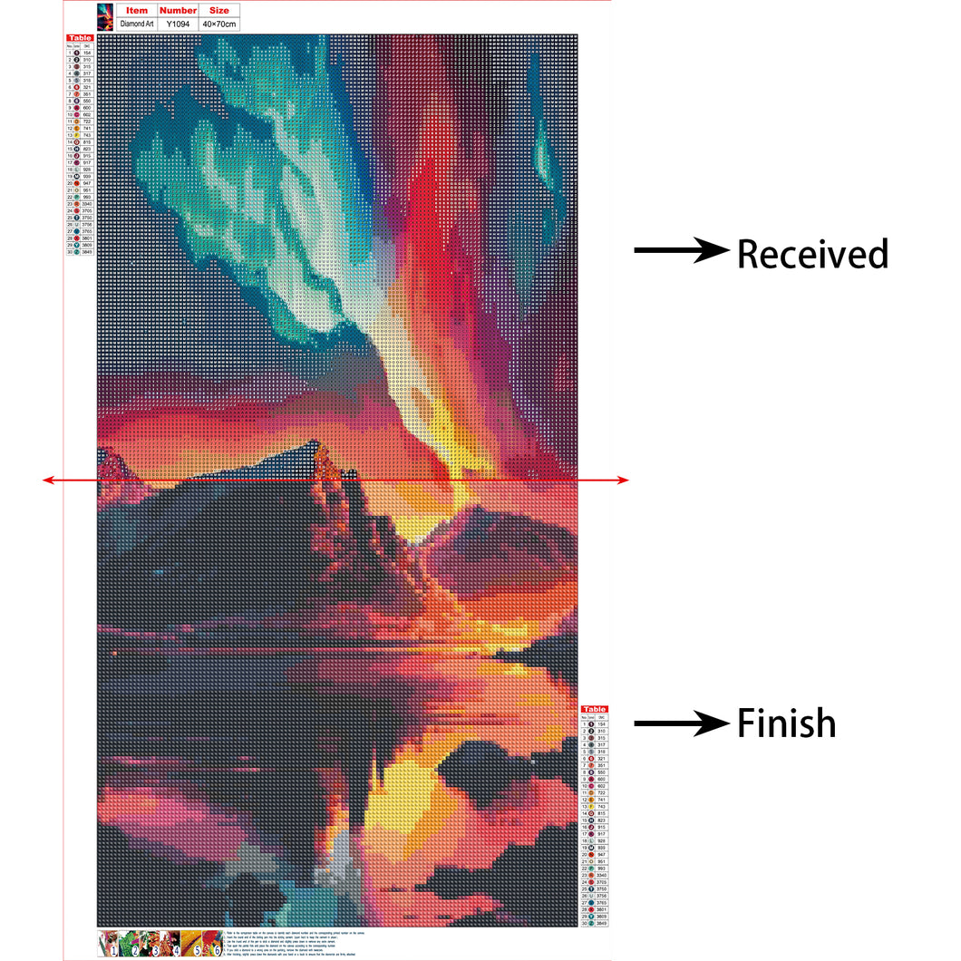 Diamond Painting - Full Round - Aurora Night (40*70CM)