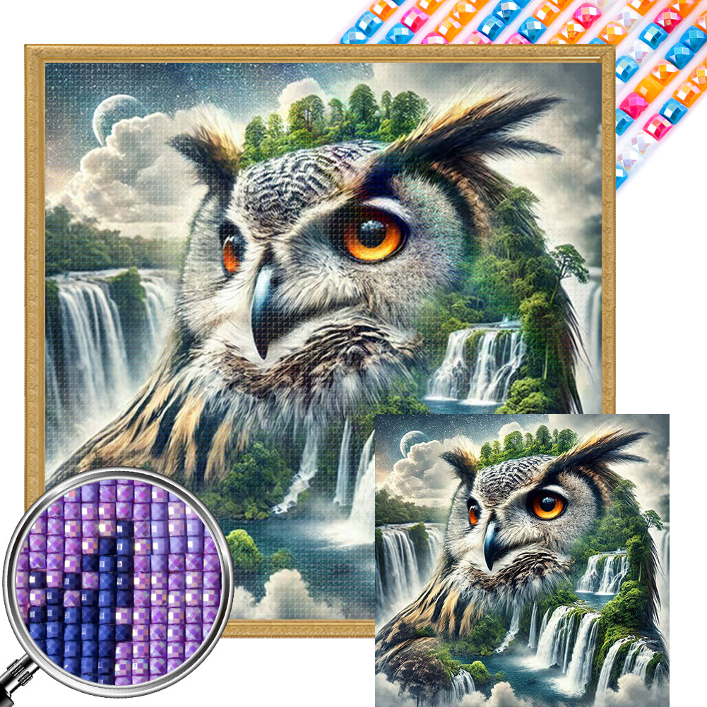 AB Diamond Painting - Full Square - Owl (40*40CM)