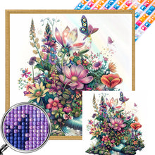 Load image into Gallery viewer, AB Diamond Painting - Full Square - Flower And Bird House (40*40CM)
