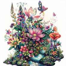 Load image into Gallery viewer, AB Diamond Painting - Full Square - Flower And Bird House (40*40CM)
