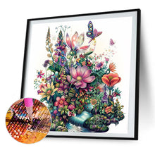 Load image into Gallery viewer, AB Diamond Painting - Full Square - Flower And Bird House (40*40CM)
