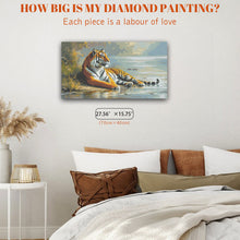 Load image into Gallery viewer, Diamond Painting - Full Round - Tiger Resting By The River (40*70CM)

