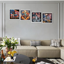 Load image into Gallery viewer, 4pcs Partial Special Diamond Painting Set - American Flag Independence Day (30*30CM)
