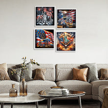Load image into Gallery viewer, 4pcs Partial Special Diamond Painting Set - American Flag Independence Day (30*30CM)
