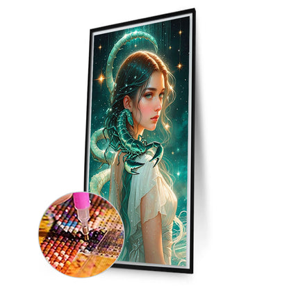 AB Diamond Painting - Full Round - Scorpio Girl (40*70CM)