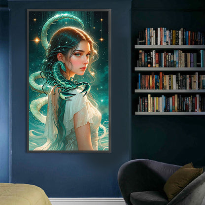 AB Diamond Painting - Full Round - Scorpio Girl (40*70CM)