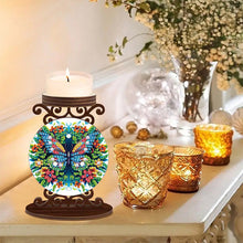 Load image into Gallery viewer, Wooden Diamond Painting Candle Holder Rhinestone Drawing Candlestick Decor
