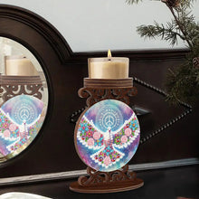 Load image into Gallery viewer, Wooden Diamond Painting Candle Holder Rhinestone Drawing Candlestick Decor
