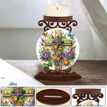 Load image into Gallery viewer, Wooden Diamond Painting Candle Holder Rhinestone Drawing Candlestick Decor
