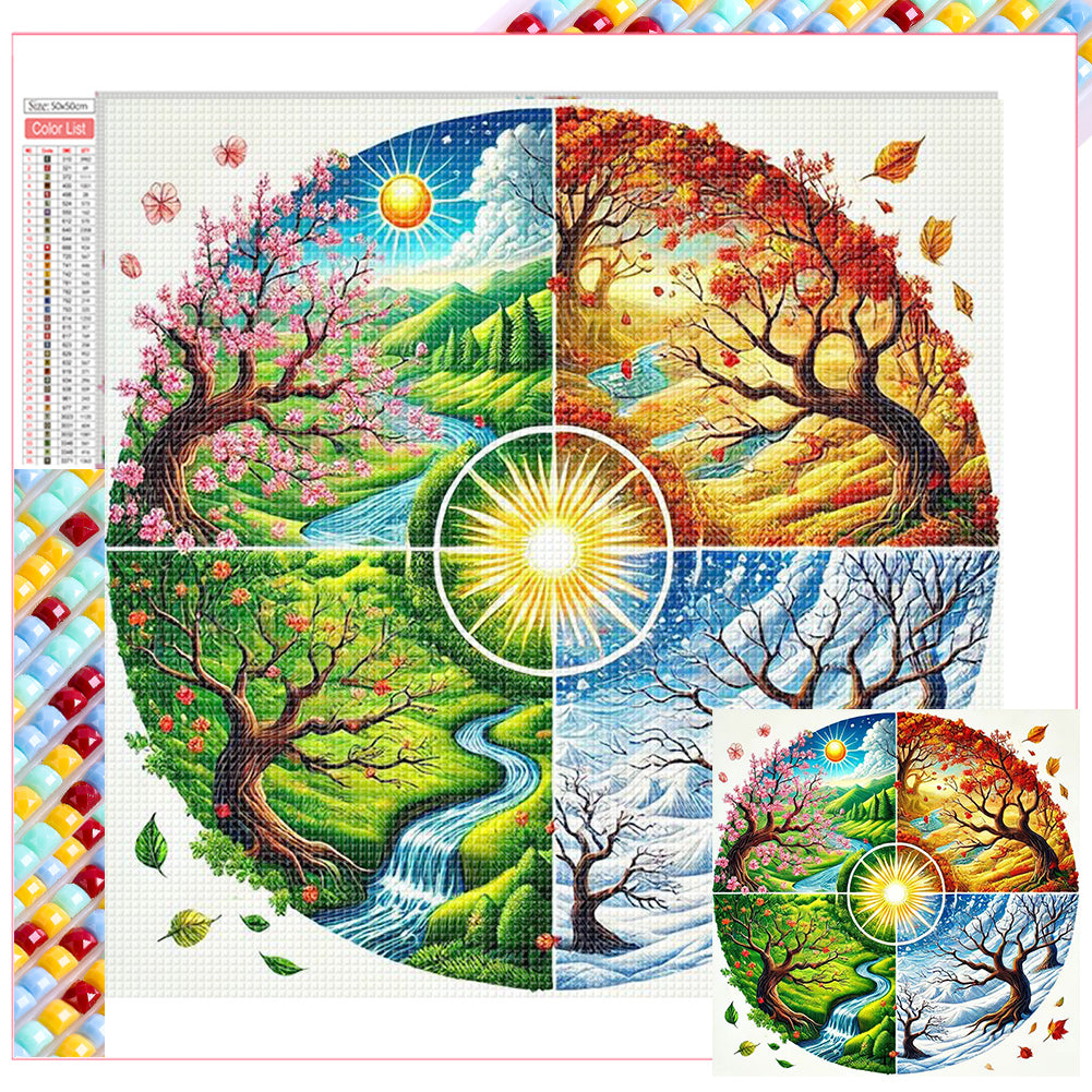 Diamond Painting - Full Square - Four Seasons (50*50CM)