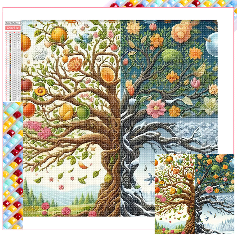 Diamond Painting - Full Square - Four Seasons (50*50CM)