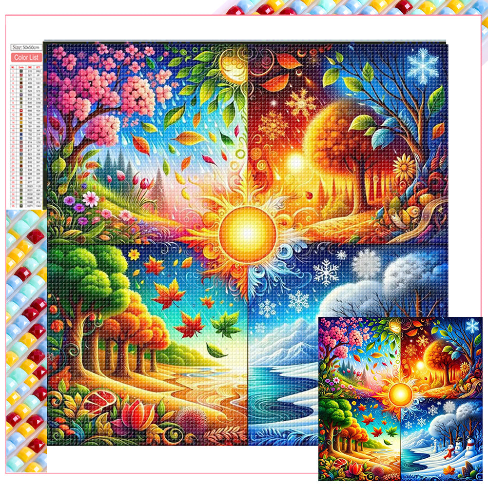 Diamond Painting - Full Square - Four Seasons (50*50CM)