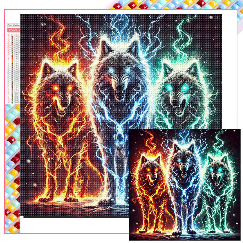 Diamond Painting - Full Square - Flash Wolf (40*40CM)