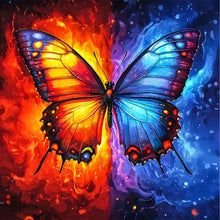 Load image into Gallery viewer, Diamond Painting - Full Square - Ice And Fire Butterfly (40*40CM)
