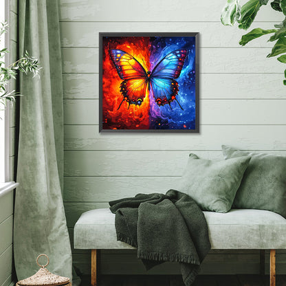 Diamond Painting - Full Square - Ice And Fire Butterfly (40*40CM)