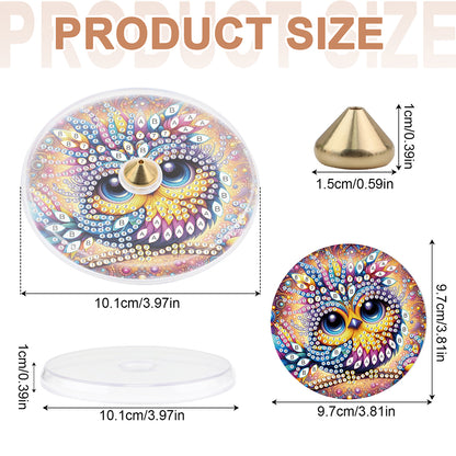 2Pcs Acrylic Special Shaped Beautiful Pattern 5D DIY Diamond Art Incense Holder