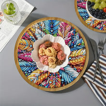 Load image into Gallery viewer, DIY Diamond Painting Kit Round Wooden Tray Diamond Painting Tray for Home Decor
