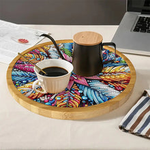 Load image into Gallery viewer, DIY Diamond Painting Kit Round Wooden Tray Diamond Painting Tray for Home Decor
