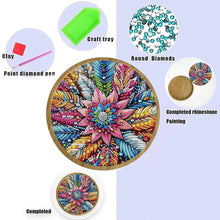 Load image into Gallery viewer, DIY Diamond Painting Kit Round Wooden Tray Diamond Painting Tray for Home Decor
