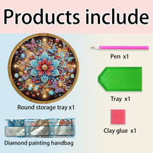 Load image into Gallery viewer, DIY Diamond Painting Kit Round Wooden Tray Diamond Painting Tray for Home Decor
