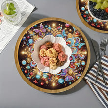 Load image into Gallery viewer, DIY Diamond Painting Kit Round Wooden Tray Diamond Painting Tray for Home Decor
